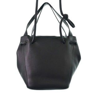 Bottega Veneta Leather Shoulder Beak Bag Black Calf 2WAY
